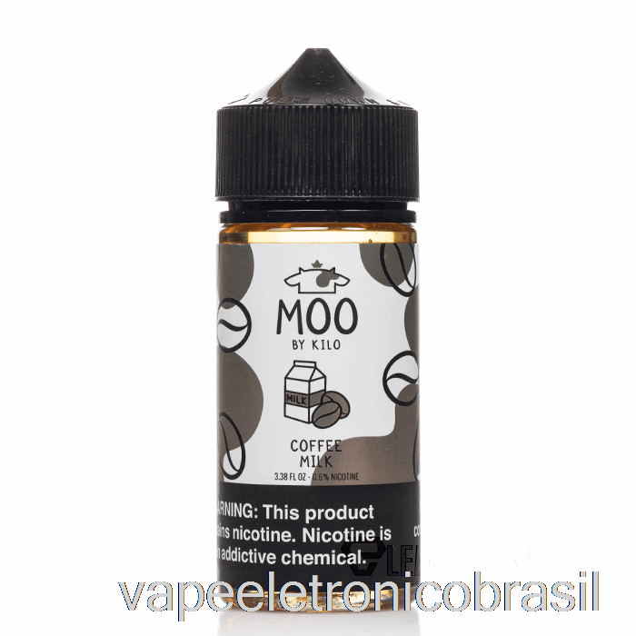 Vape Recarregável Café Leite - Moo E-liquids - 100ml 0mg